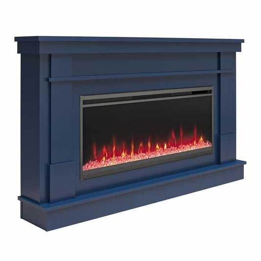 Novogratz Waverly Wide Mantel Electric Fireplace