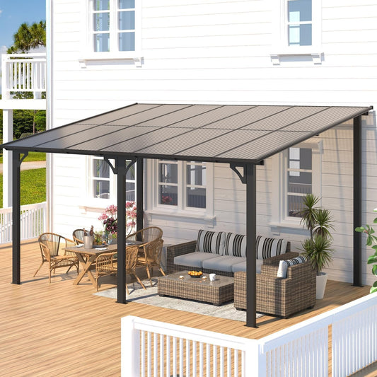 Aecojoy Aluminum Pergola with Canopy