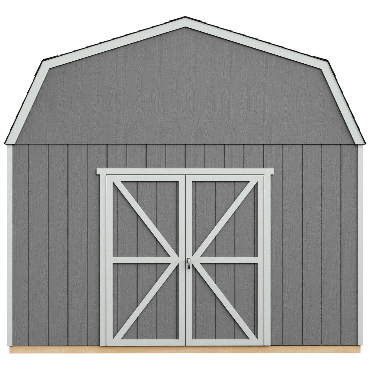 Handy Home Products Hudson 12×12 Do-it-Yourself Wooden Storage Shed Brown Without Floor